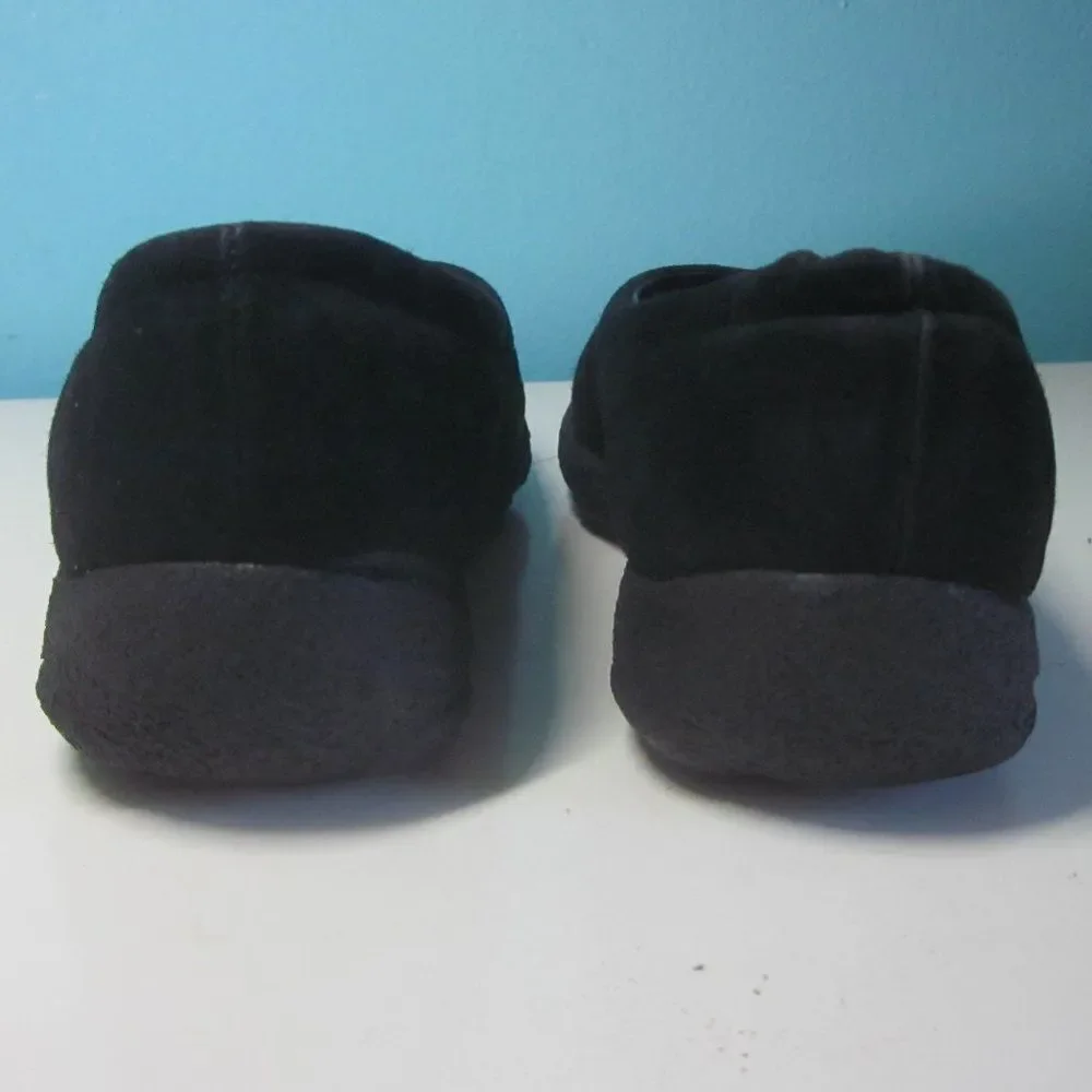 Zante Womens Size 7.5 / 38 EU Flats Black Suede Made in Italy Non-Slip Sole
